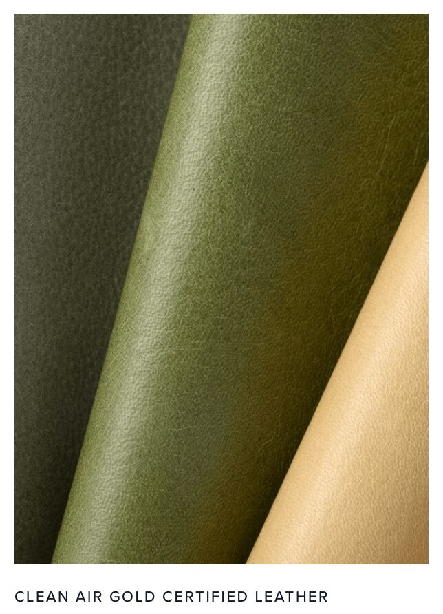 Olive Green Color Leather Sheet Fold